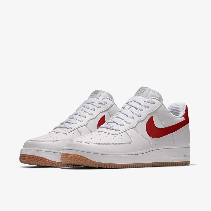 Nike Air Force 1 Low By You Nữ Trắng Đỏ